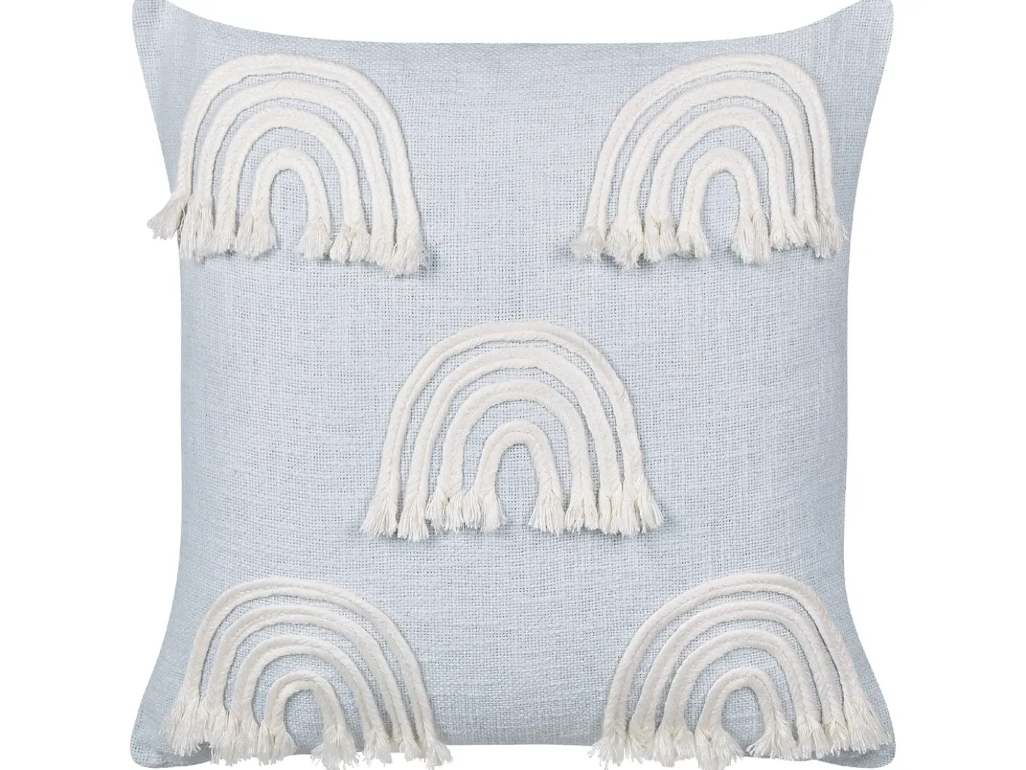 Set di 2 cuscini LEEA Cotone 45 x 45 cm Azzurro