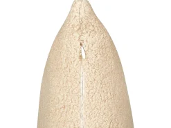 Set di 2 cuscini LEUZEA Bouclé 45 x 45 cm Beige sabbia Tinta unita