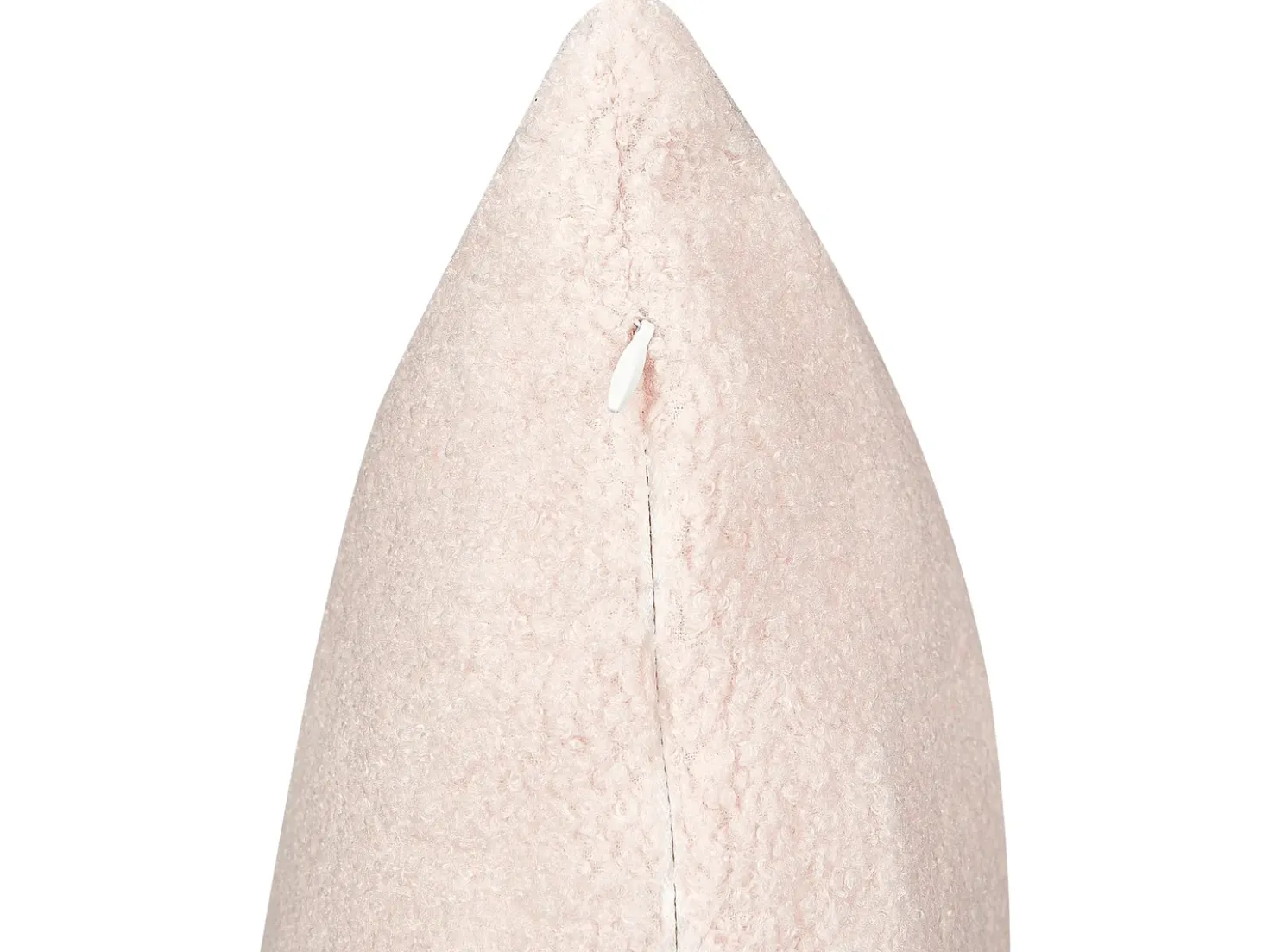 Set di 2 cuscini LEUZEA Bouclé 45 x 45 cm Rosa pastello Tinta unita