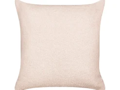 Set di 2 cuscini LEUZEA Bouclé 45 x 45 cm Rosa pastello Tinta unita