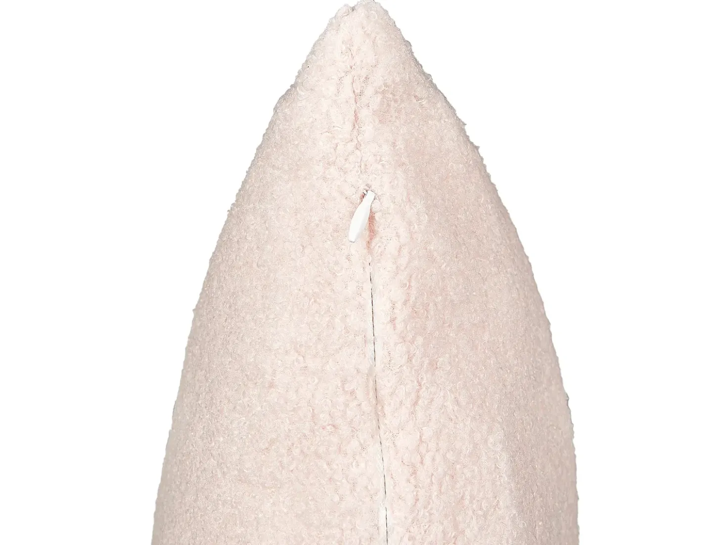 Set di 2 cuscini LEUZEA Bouclé 60 x 60 cm Rosa pastello Tinta unita