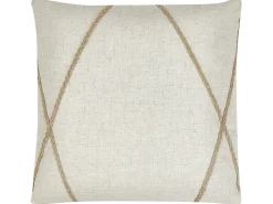 Set di 2 cuscini LICUALA 45 x 45 cm Beige Trama geometrica