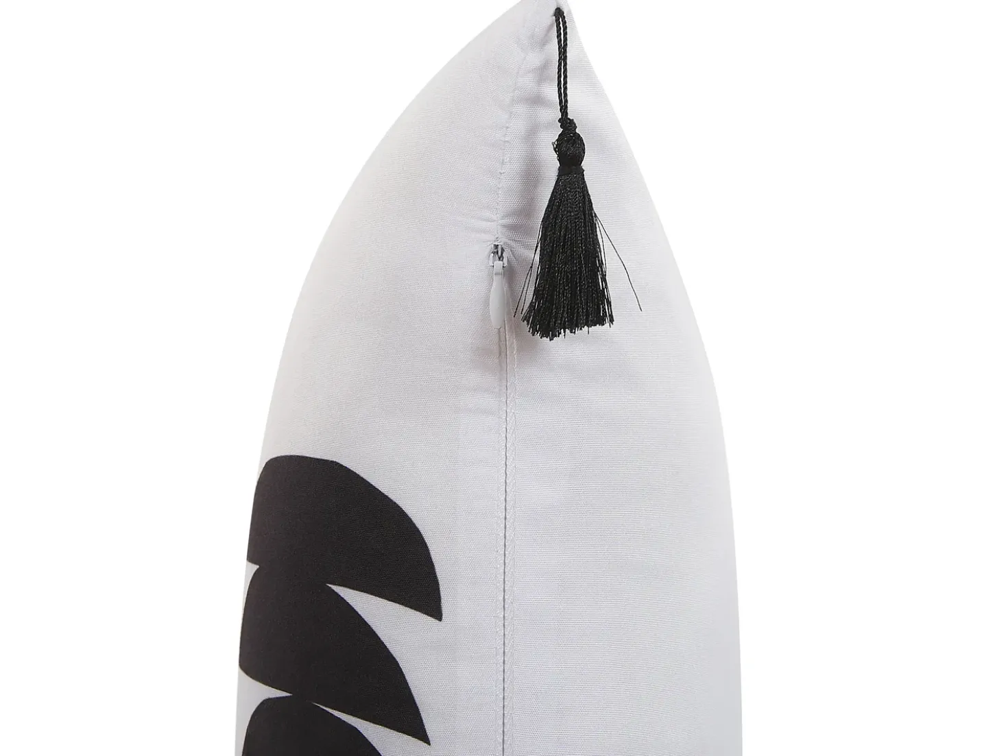 Set di 2 cuscini LIRIOPE 30 x 50 cm Nero/Bianco Trama geometrica