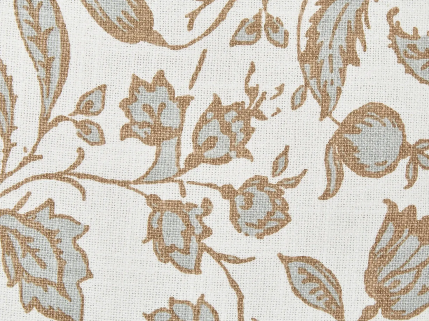 Set di 2 cuscini LIVISTONA Cotone 45 x 45 cm Bianco Trama floreale