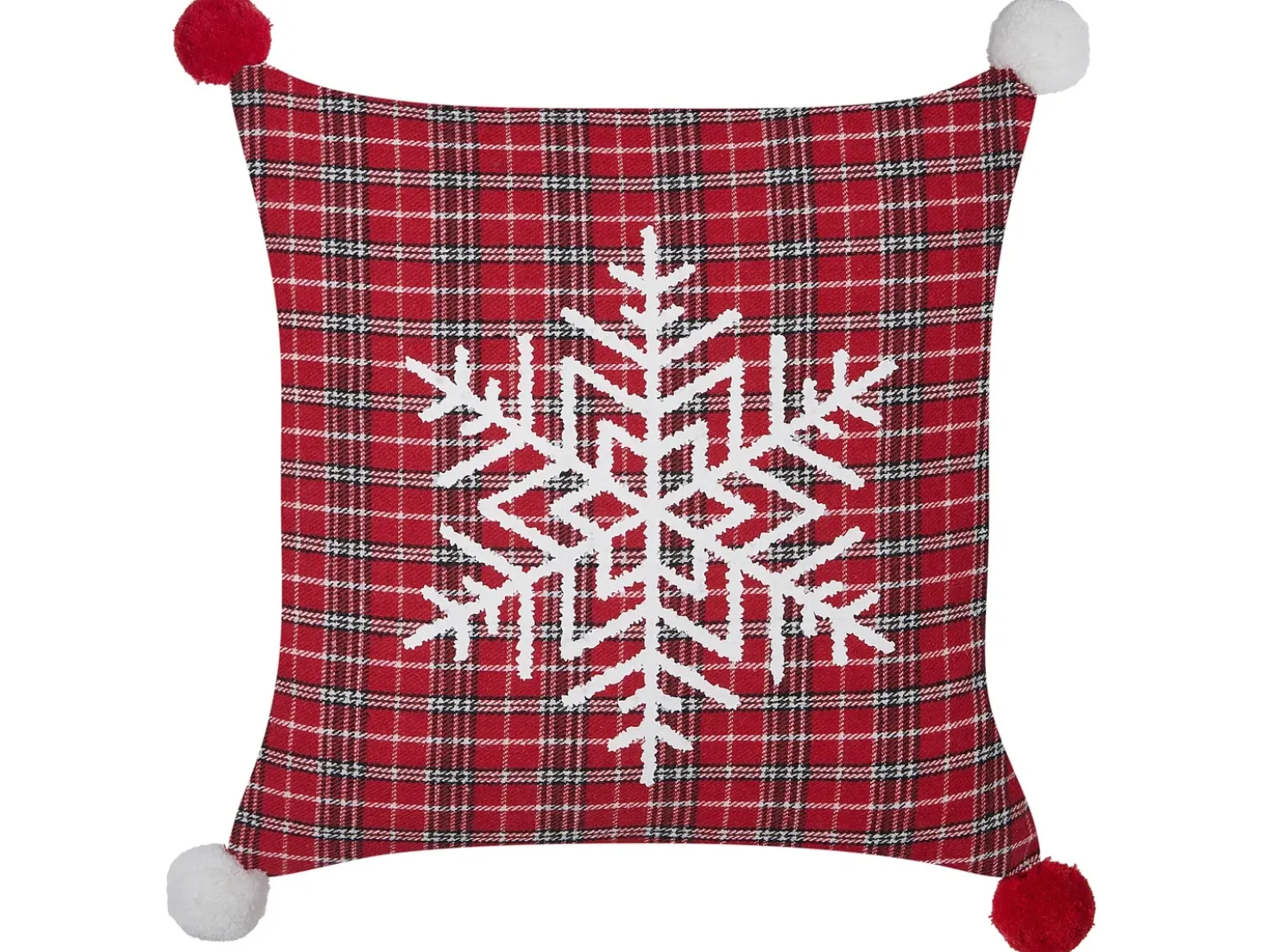 Set di 2 cuscini LONICERA 45 x 45 cm Rosso Modello natalizio