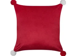 Set di 2 cuscini LONICERA 45 x 45 cm Rosso Modello natalizio