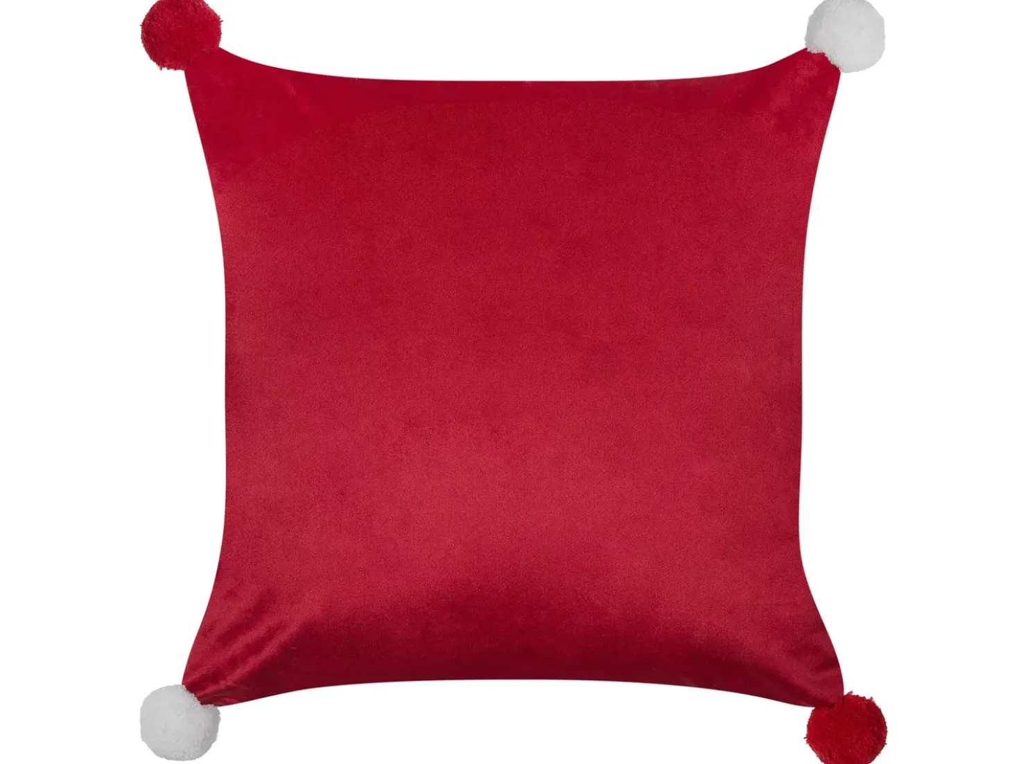 Set di 2 cuscini LONICERA 45 x 45 cm Rosso Modello natalizio
