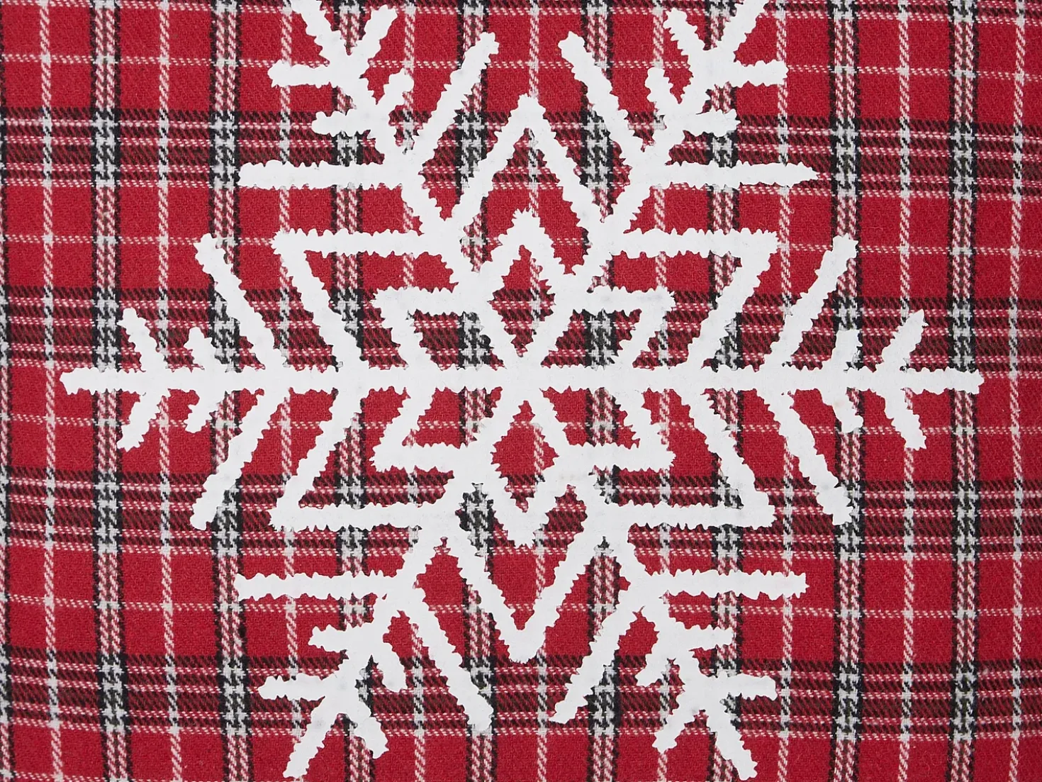 Set di 2 cuscini LONICERA 45 x 45 cm Rosso Modello natalizio