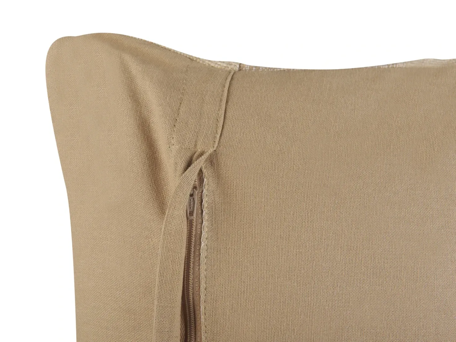 Set di 2 cuscini LUINA Iuta 30 x 70 cm Beige Tinta unita