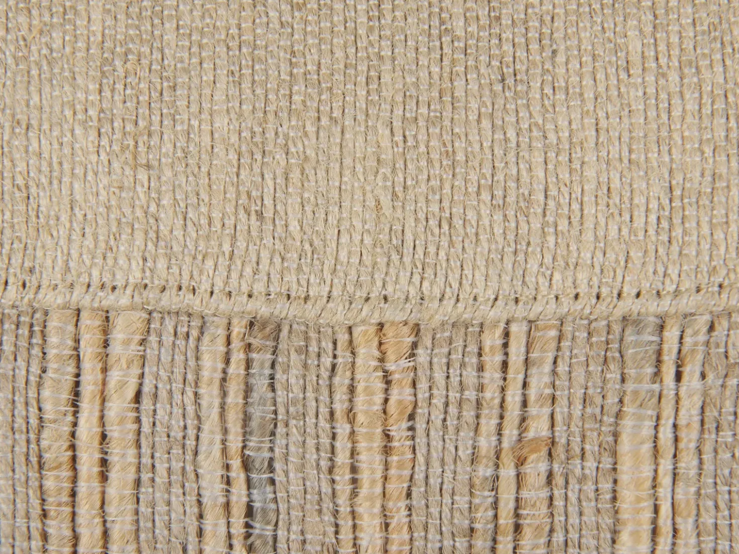 Set di 2 cuscini LUINA Iuta 30 x 70 cm Beige Tinta unita