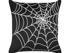 Set di 2 cuscini LYCORIS Velluto 45 x 45 cm Nero Trama astratta