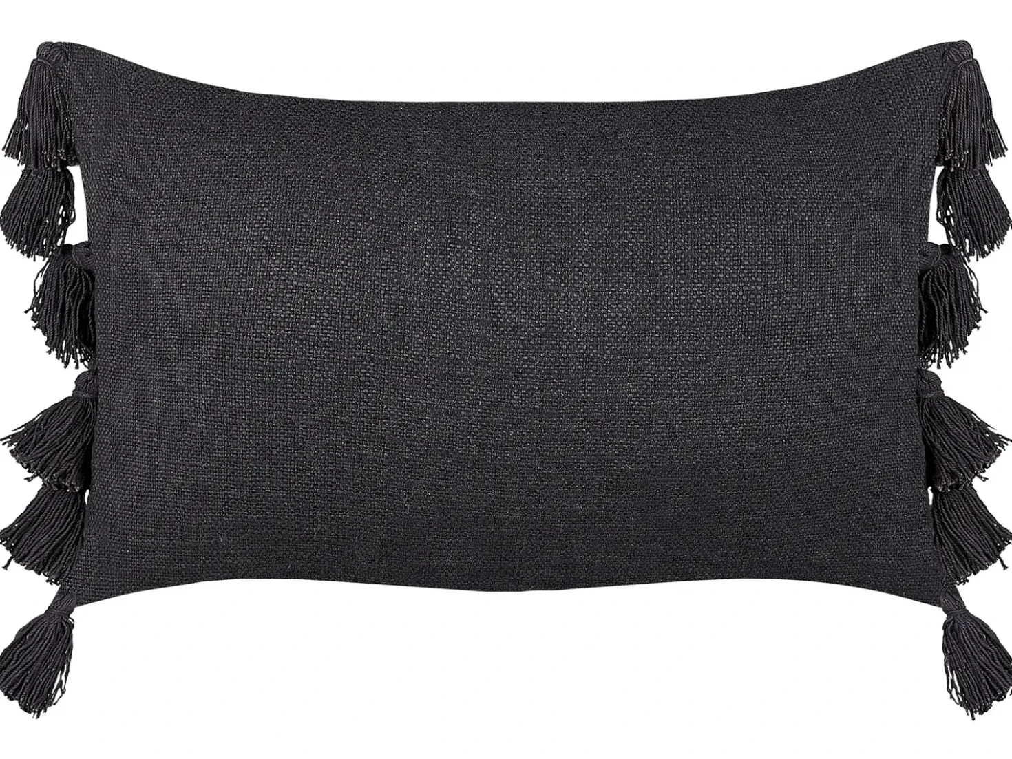 Set di 2 cuscini LYTHRUM Cotone 45 x 45 cm Grigio scuro Tinta unita