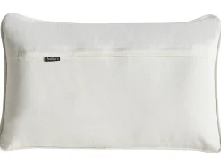 Set di 2 cuscini MADHUCA Cotone 30 x 50 cm Bianco Trama floreale