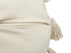 Set di 2 cuscini MADIA Cotone 45 x 45 cm Beige chiaro Tinta unita