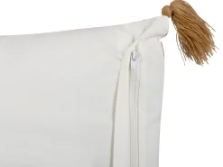 Set di 2 cuscini MALUS Cotone 45 x 45 cm Marrone chiaro Trama orientale