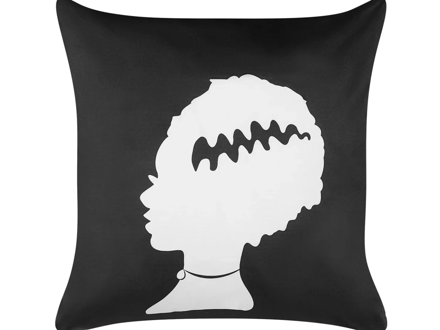 Set di 2 cuscini MANDEVILLA Velluto 45 x 45 cm Nero Trama astratta