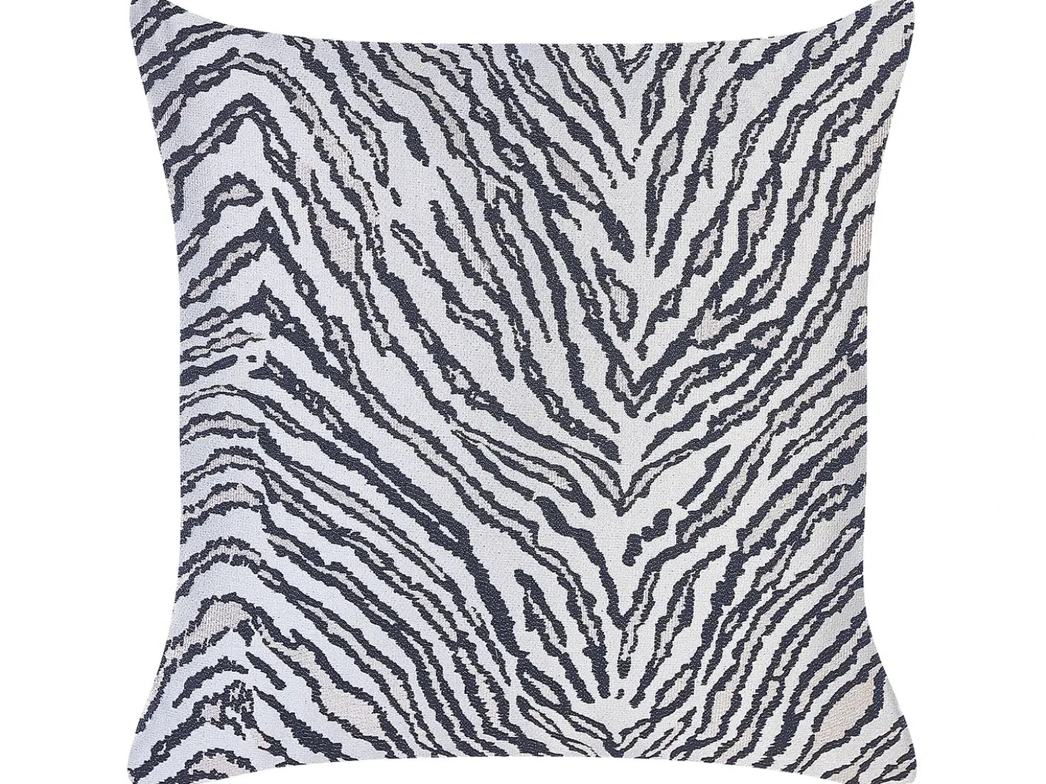 Set di 2 cuscini MANETTI 45 x 45 cm Nero/Bianco Trama animale