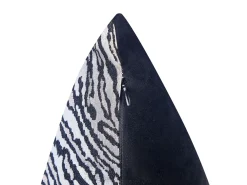 Set di 2 cuscini MANETTI 45 x 45 cm Nero/Bianco Trama animale