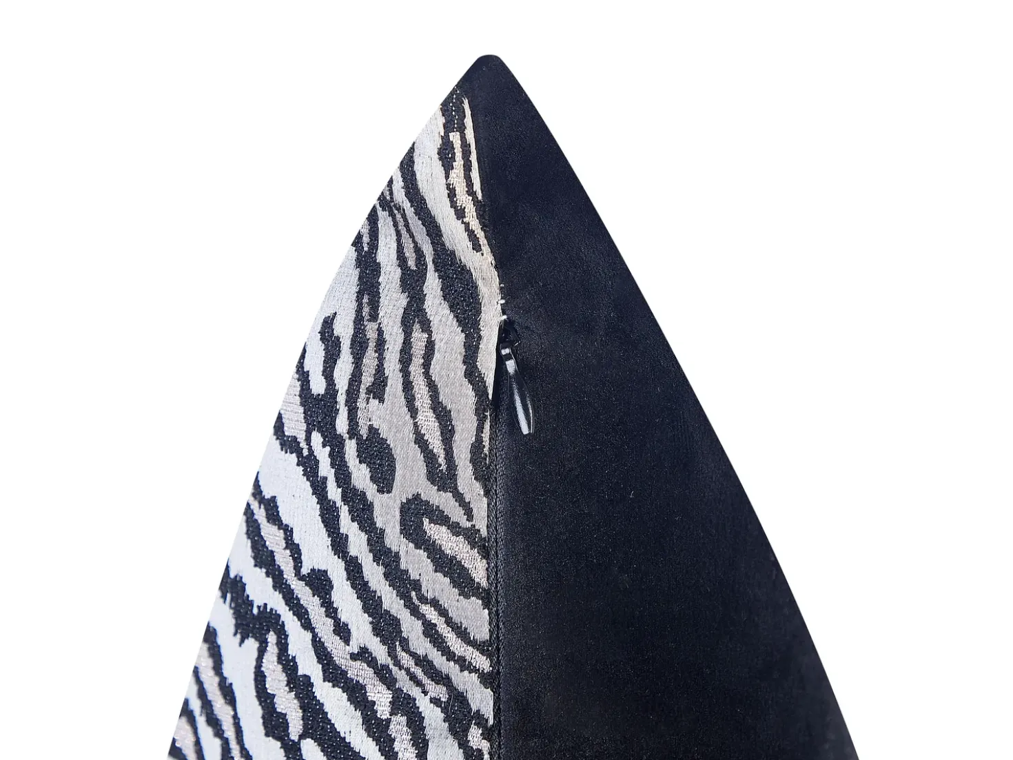 Set di 2 cuscini MANETTI 45 x 45 cm Nero/Bianco Trama animale