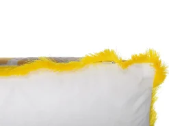 Set di 2 cuscini MANJU Velluto 45 x 45 cm Giallo Trama animale