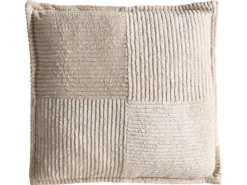 Set di 2 cuscini MARANTA Velluto a coste 30 x 30 cm 45 x 45 cm Beige chiaro Tinta unita