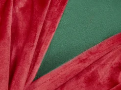 Set di 2 cuscini MARSHMALLOW Velluto 45 x 45 cm Rosso Verde Modello natalizio