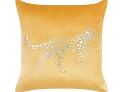 Set di 2 cuscini MARULA Velluto 45 x 45 cm Senape Trama animale