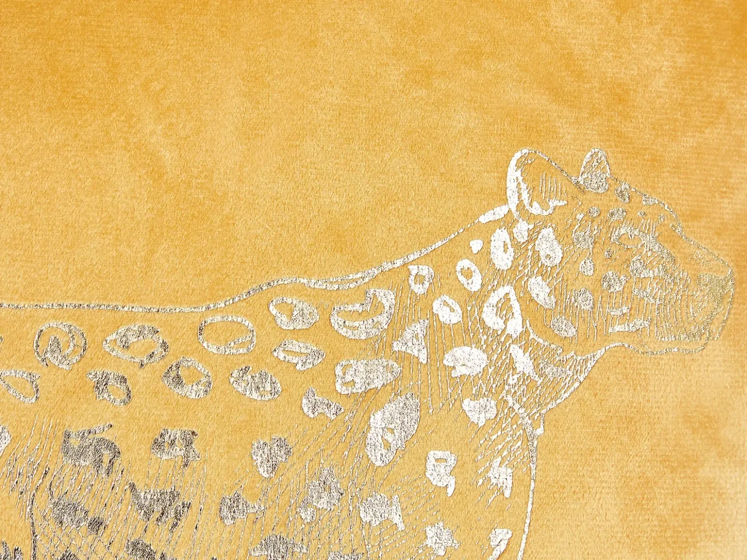 Set di 2 cuscini MARULA Velluto 45 x 45 cm Senape Trama animale
