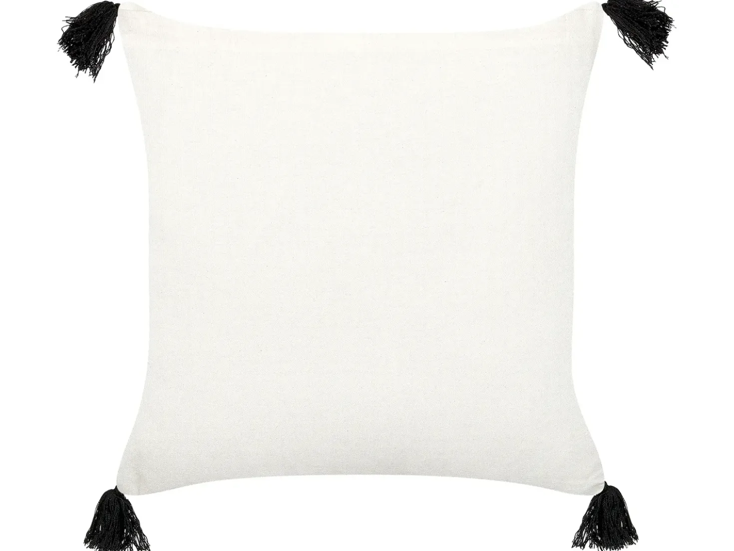 Set di 2 cuscini MAYS Cotone 45 x 45 cm Bianco Trama geometrica