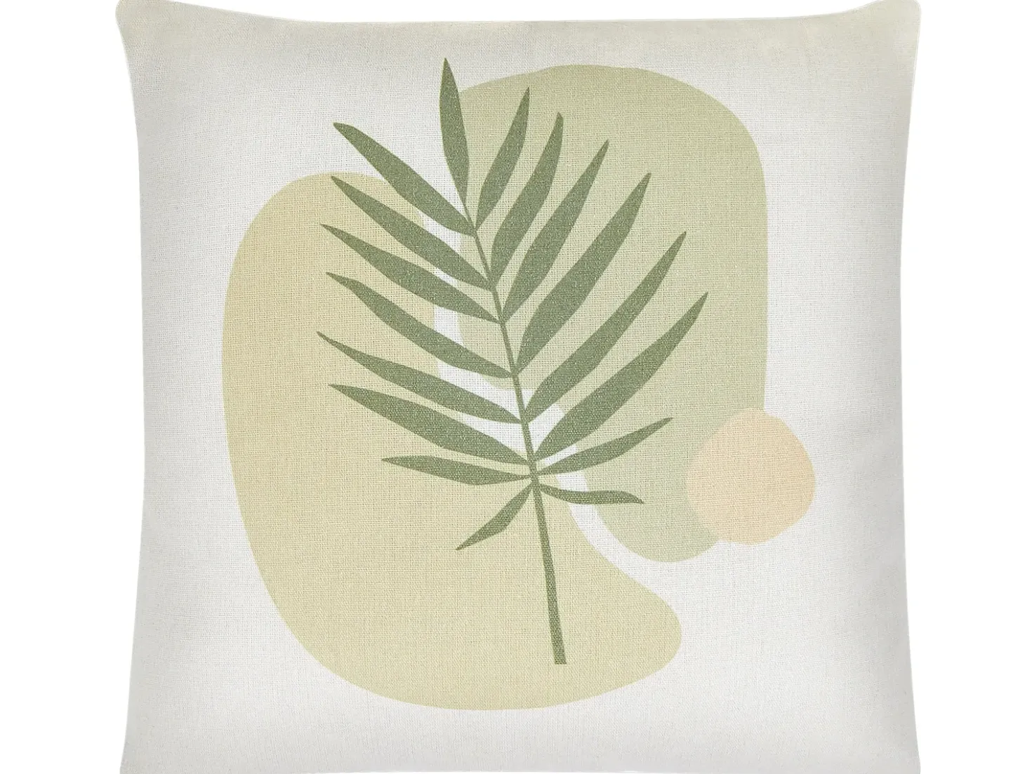 Set di 2 cuscini MICROSORUM 45 x 45 cm Verde chiaro Trama di piante