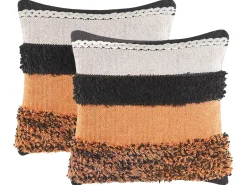 Set di 2 cuscini MIHALGAZI Cotone 45 x 45 cm Multicolore A strisce