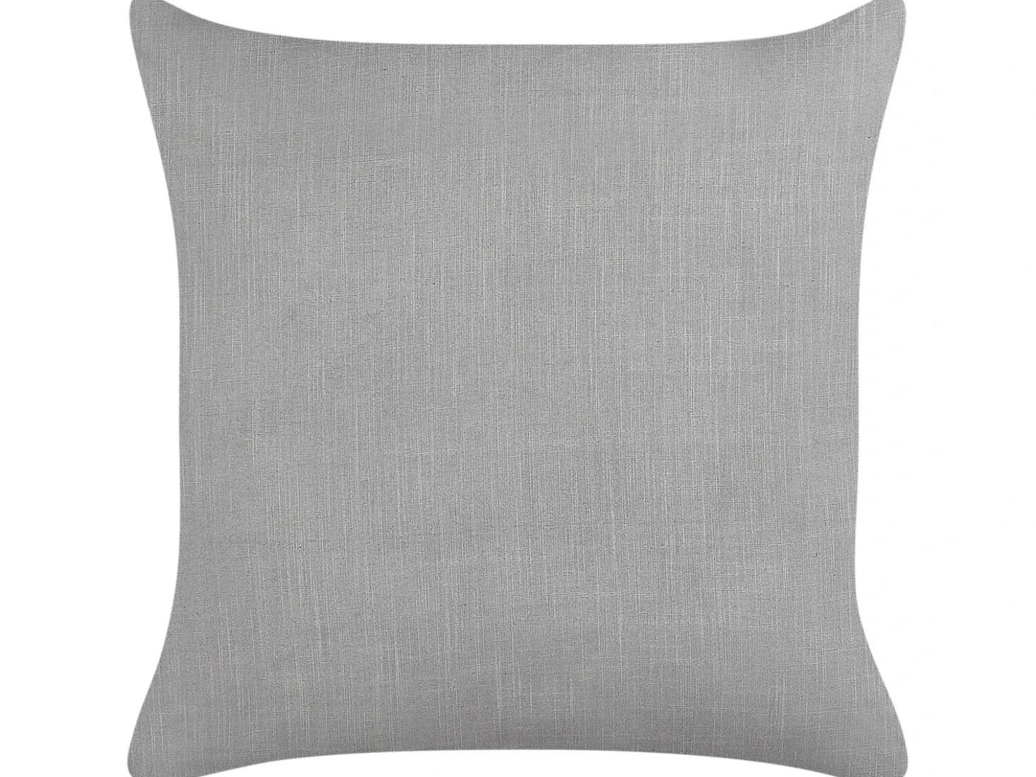 Set di 2 cuscini MILAS Lino 50 x 50 cm Grigio A strisce