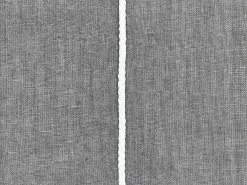 Set di 2 cuscini MILAS Lino 50 x 50 cm Grigio A strisce
