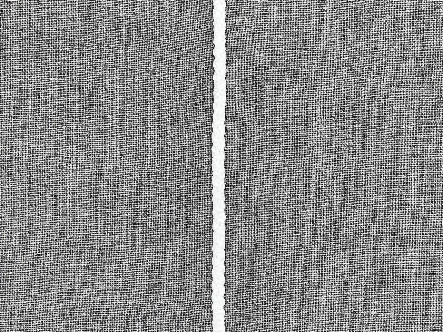 Set di 2 cuscini MILAS Lino 50 x 50 cm Grigio A strisce