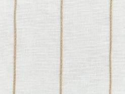 Set di 2 cuscini MILAS Lino 50 x 50 cm Bianco A strisce