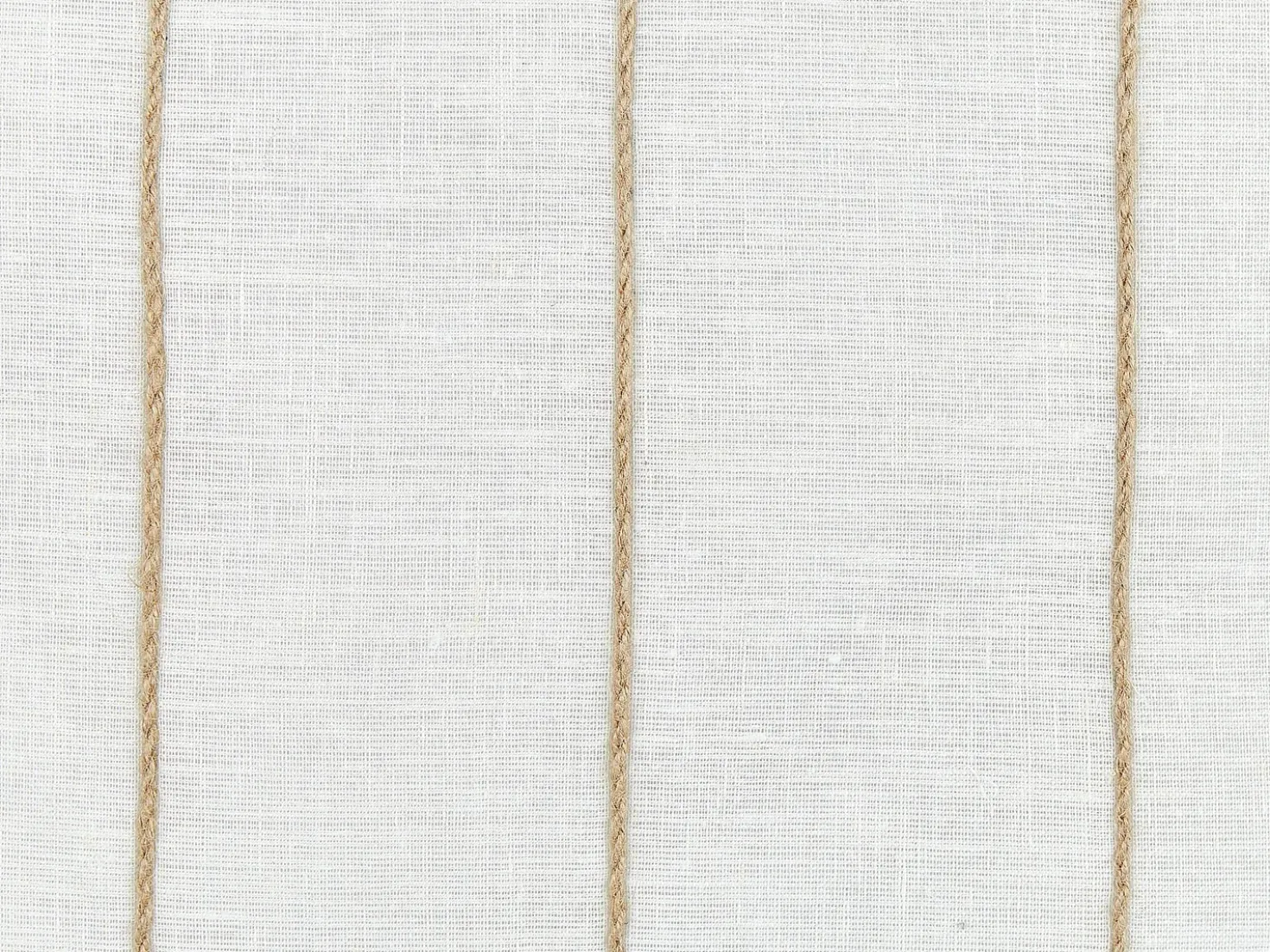 Set di 2 cuscini MILAS Lino 50 x 50 cm Bianco A strisce
