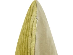 Set di 2 cuscini MILLET Velluto a coste 30 x 50 cm Verde oliva Trama geometrica
