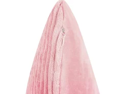 Set di 2 cuscini MILLET Velluto a coste 43 x 43 cm Rosa Trama geometrica