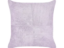 Set di 2 cuscini MILLET Velluto a coste 43 x 43 cm Viola Trama geometrica