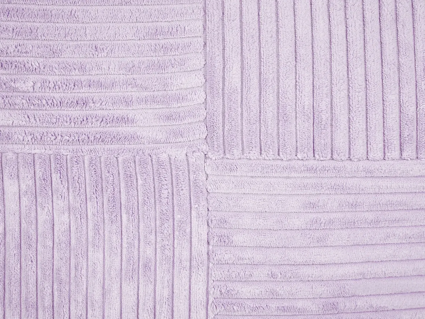 Set di 2 cuscini MILLET Velluto a coste 43 x 43 cm Viola Trama geometrica