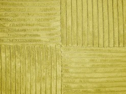 Set di 2 cuscini MILLET Velluto a coste 43 x 43 cm Verde oliva Trama geometrica