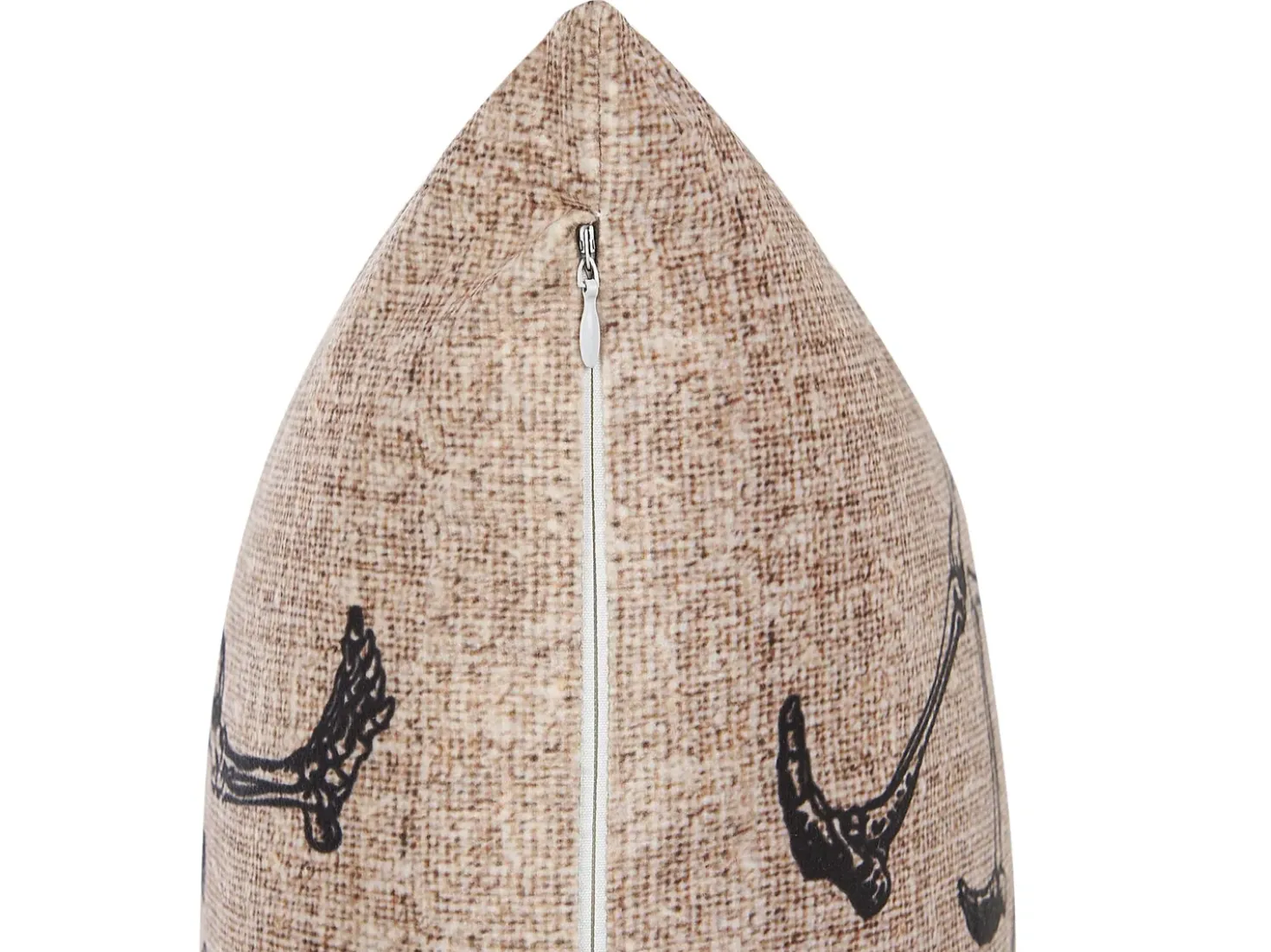 Set di 2 cuscini MORTESTI Velluto 45 x 45 cm Beige chiaro Trama astratta