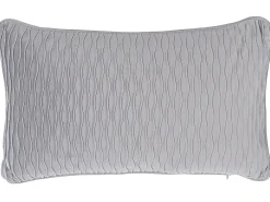 Set di 2 cuscini MOTARI Velluto 30 x 50 cm Grigio Trama geometrica