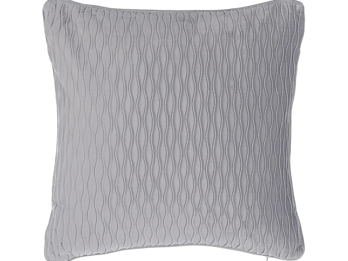 Set di 2 cuscini MOTARI Velluto 45 x 45 cm Grigio Trama geometrica
