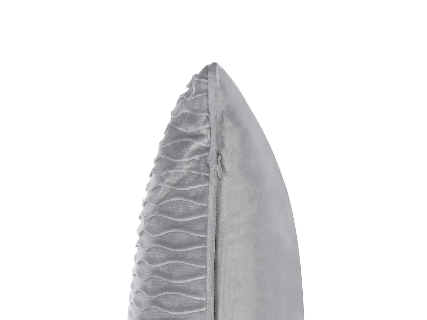 Set di 2 cuscini MOTARI Velluto 45 x 45 cm Grigio Trama geometrica