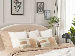 Set di 2 cuscini NASTURTIUM 30 x 50 cm Beige Trama geometrica