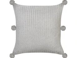 Set di 2 cuscini OCOTEA Cotone 45 x 45 cm Grigio Tinta unita