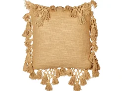 Set di 2 cuscini OLEARIA Cotone 45 x 45 cm Beige sabbia Tinta unita