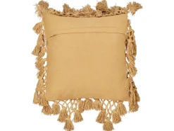 Set di 2 cuscini OLEARIA Cotone 45 x 45 cm Beige sabbia Tinta unita