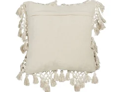 Set di 2 cuscini OLEARIA Cotone 45 x 45 cm Beige Tinta unita